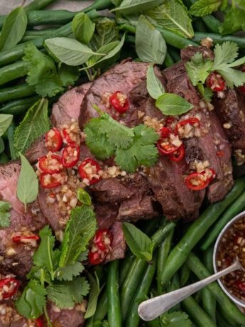 Thai Spicy Beef Salad with Long Beans